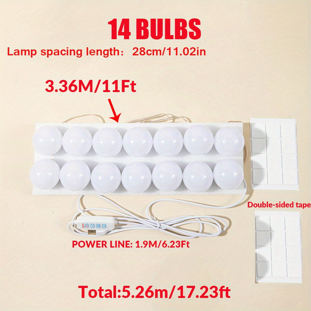 Dimmable LED Vanity Mirror Lights for Makeup and Bathroom Mirrors Plastic Modern Polished Up-Style Sconce