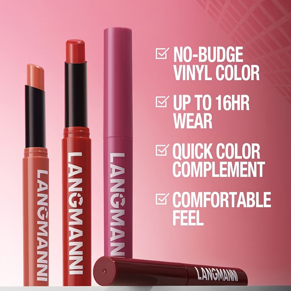 Унисекс вращающийся матовый красный помада для долговременного макияжа