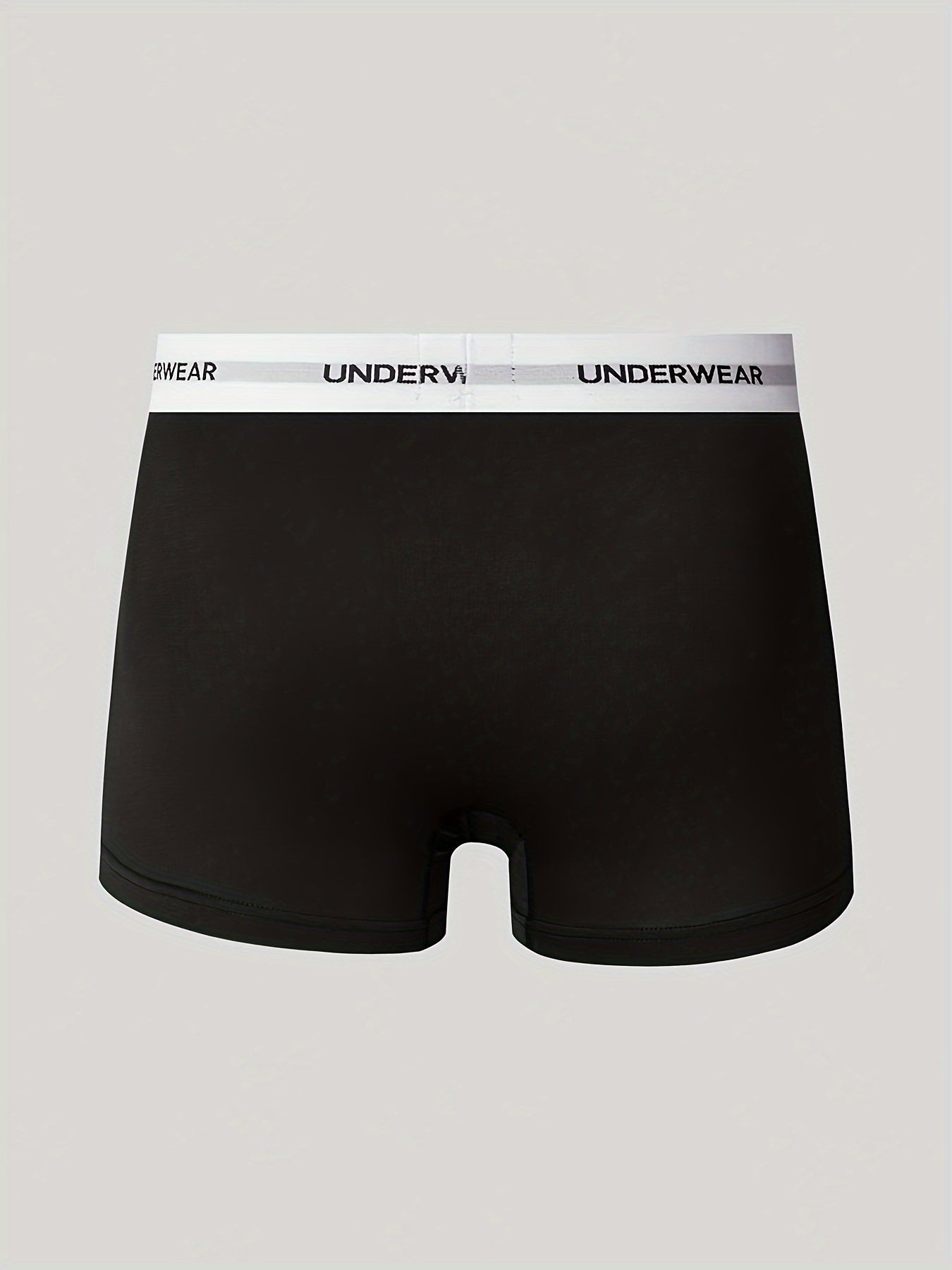 Men's Cotton Boxer Briefs Breathable Stretch Solid Color Pack of 5