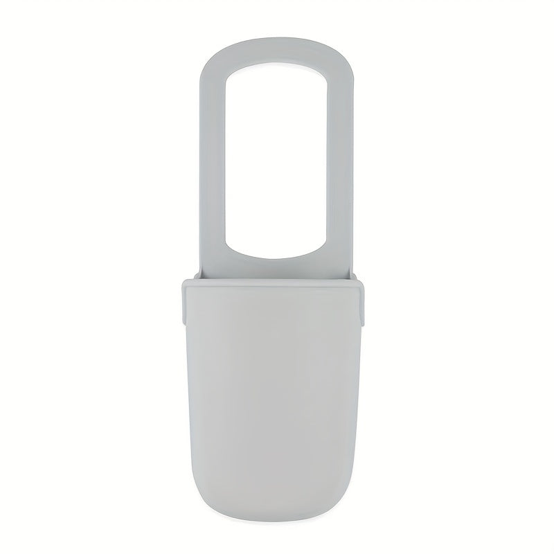 Soporte para taza y portabotellas de agua para cochecito portátil, bolsa de almacenamiento de silicona con función de colgado