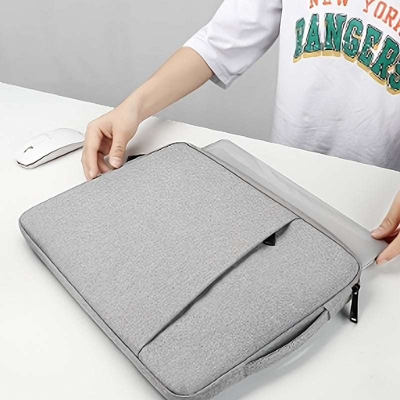 Funda para portátil de lino compatible con TSA, para portátiles de 13-16 pulgadas en negro, rosa y gris