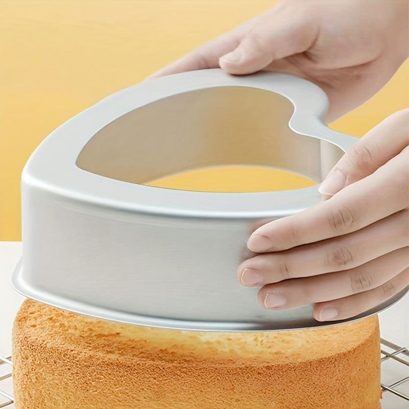 Heart-Shaped Non-Stick Aluminum Cake Mold Removable Bottom 7.62cm-25.4cm