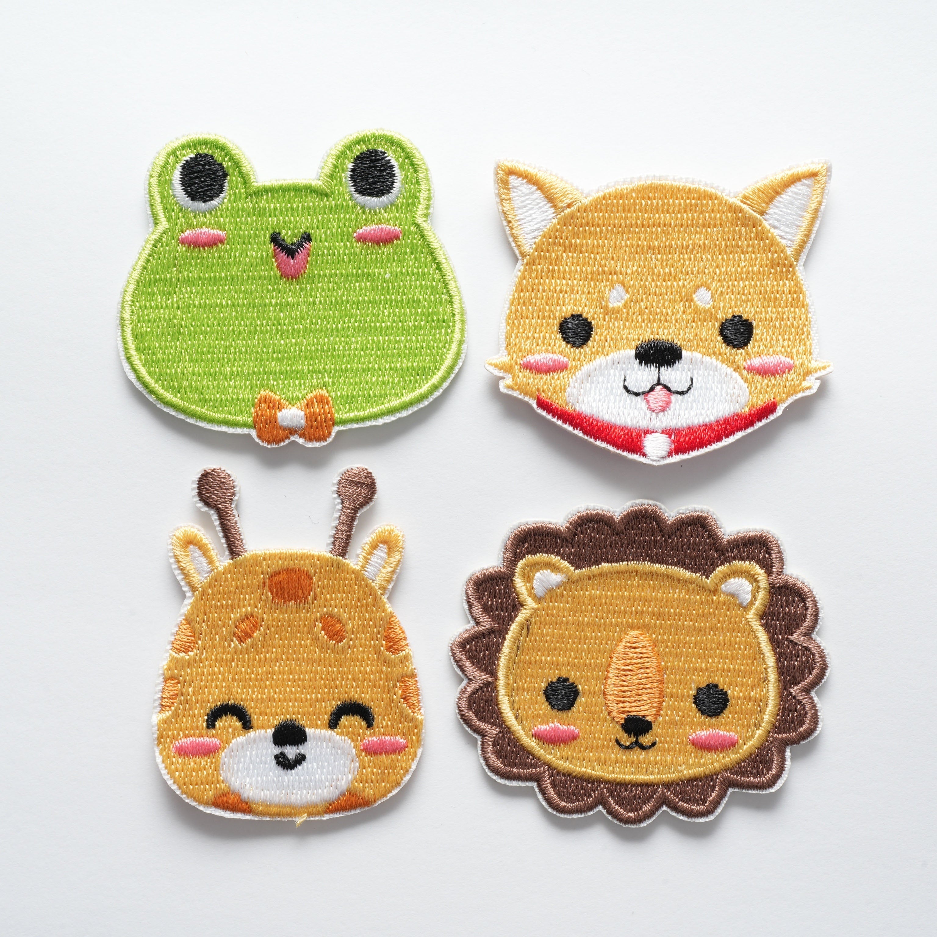 Juego de 10 parches de bordado de animales con adhesivo de fusión en caliente para niñas y mujeres