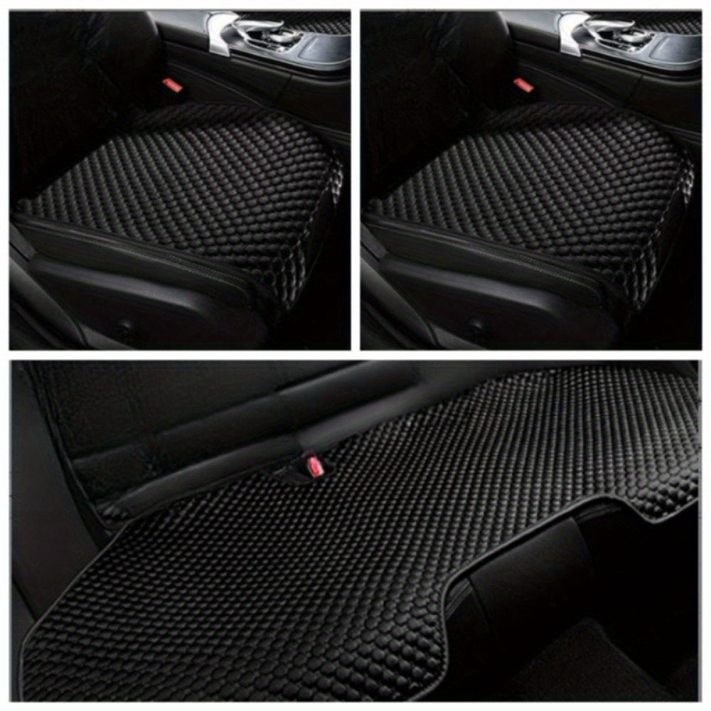 Black Ice Bean Car Seat Cushions Breathable Heat-Dissipating Cool 1/2/3 pcs