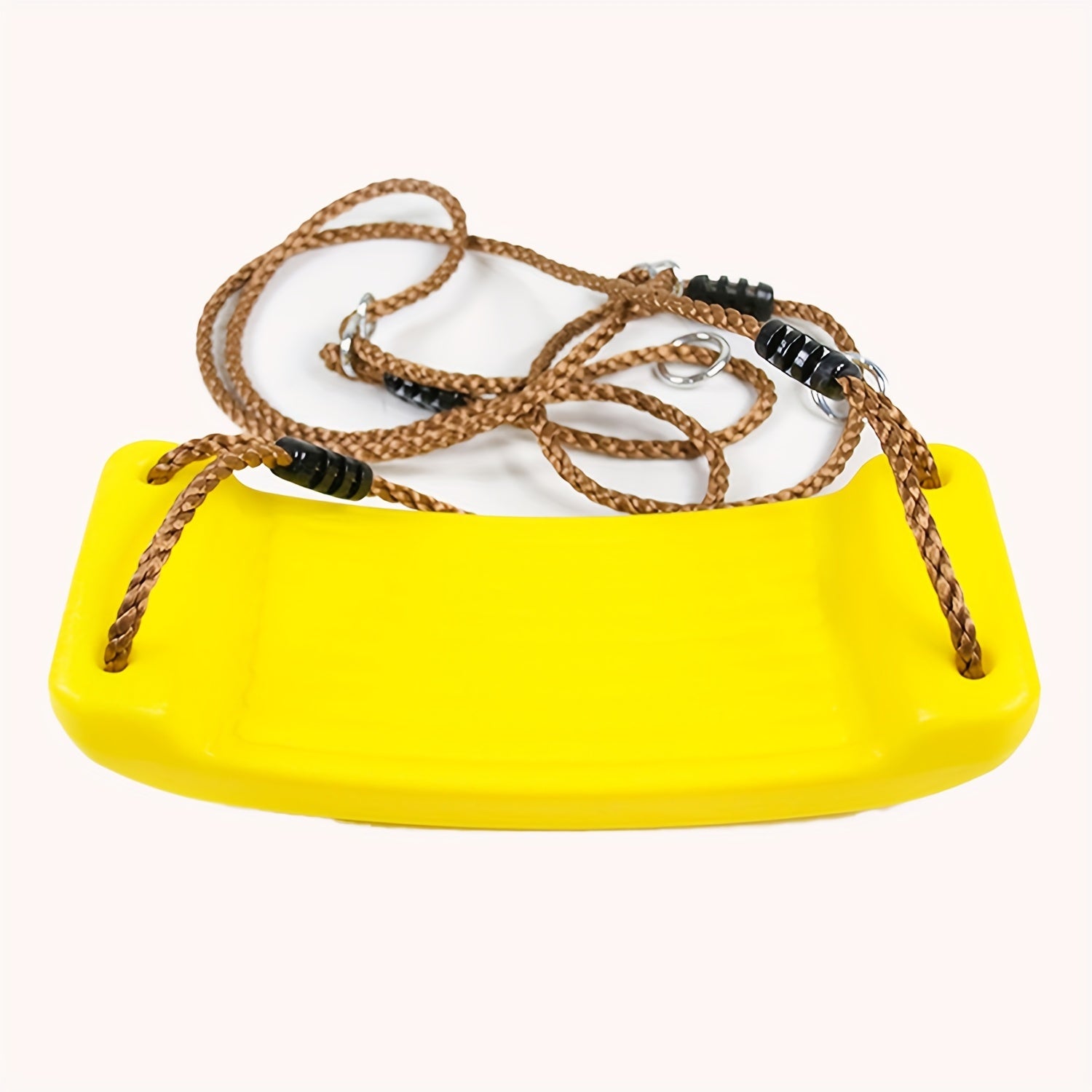 Adult Outdoor Plastic Swing Chair with Adjustable Soft Rope Red