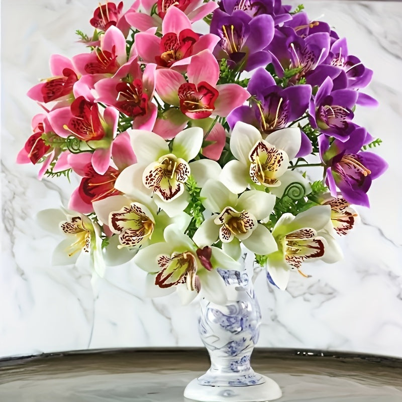 Mini Fabric Flowers Pack of 10 for Weddings and Home Decor