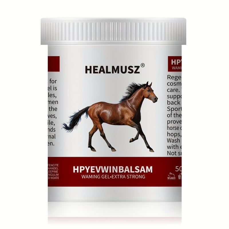 Horse Muscle Relief Gel 16.9oz Warming Massage Chestnut Gel with Salicylic Acid and Natural Extracts