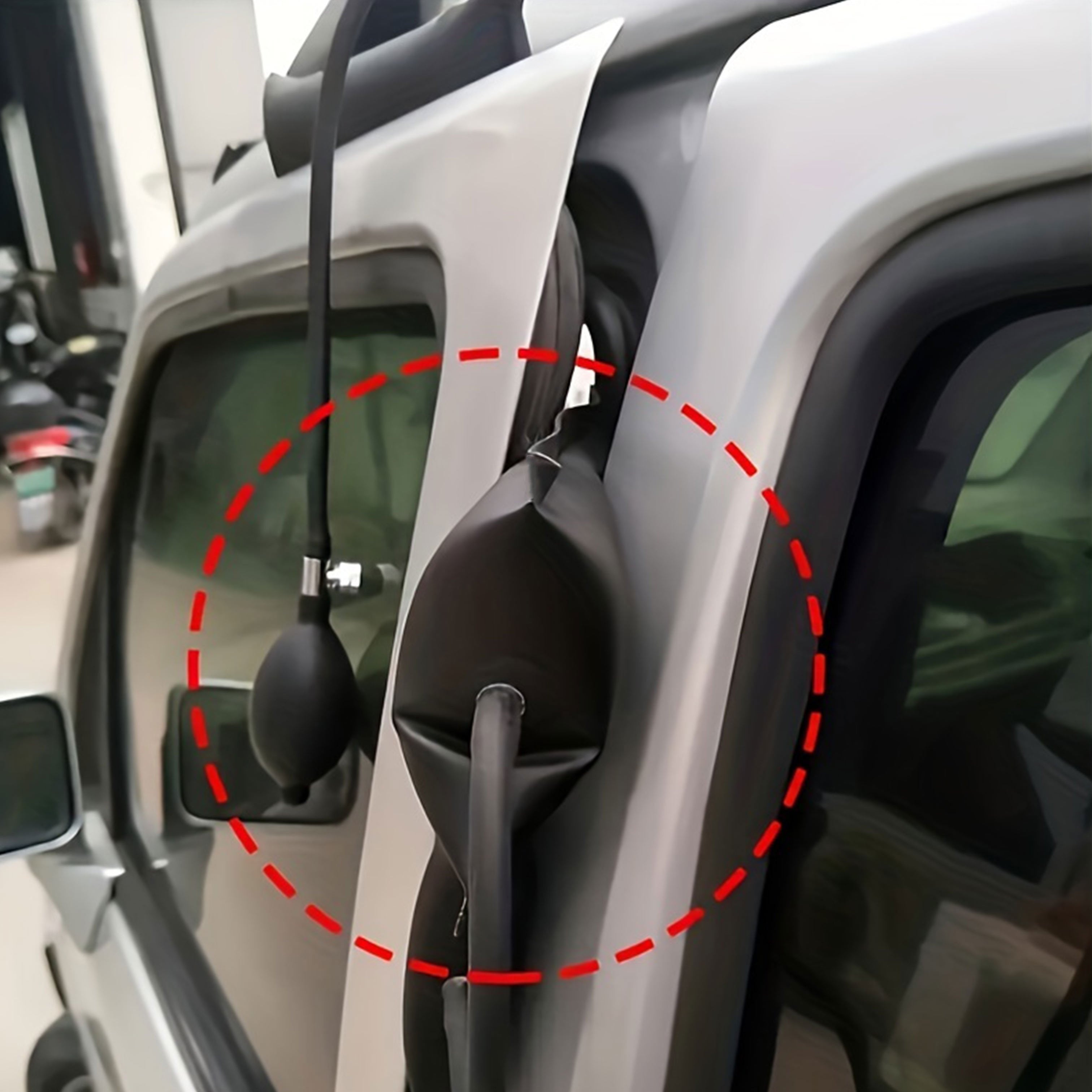 Автомобил эшикларини таъмирлаш ва фавқулодда очиш учун портатив ҳаво насос воситаси