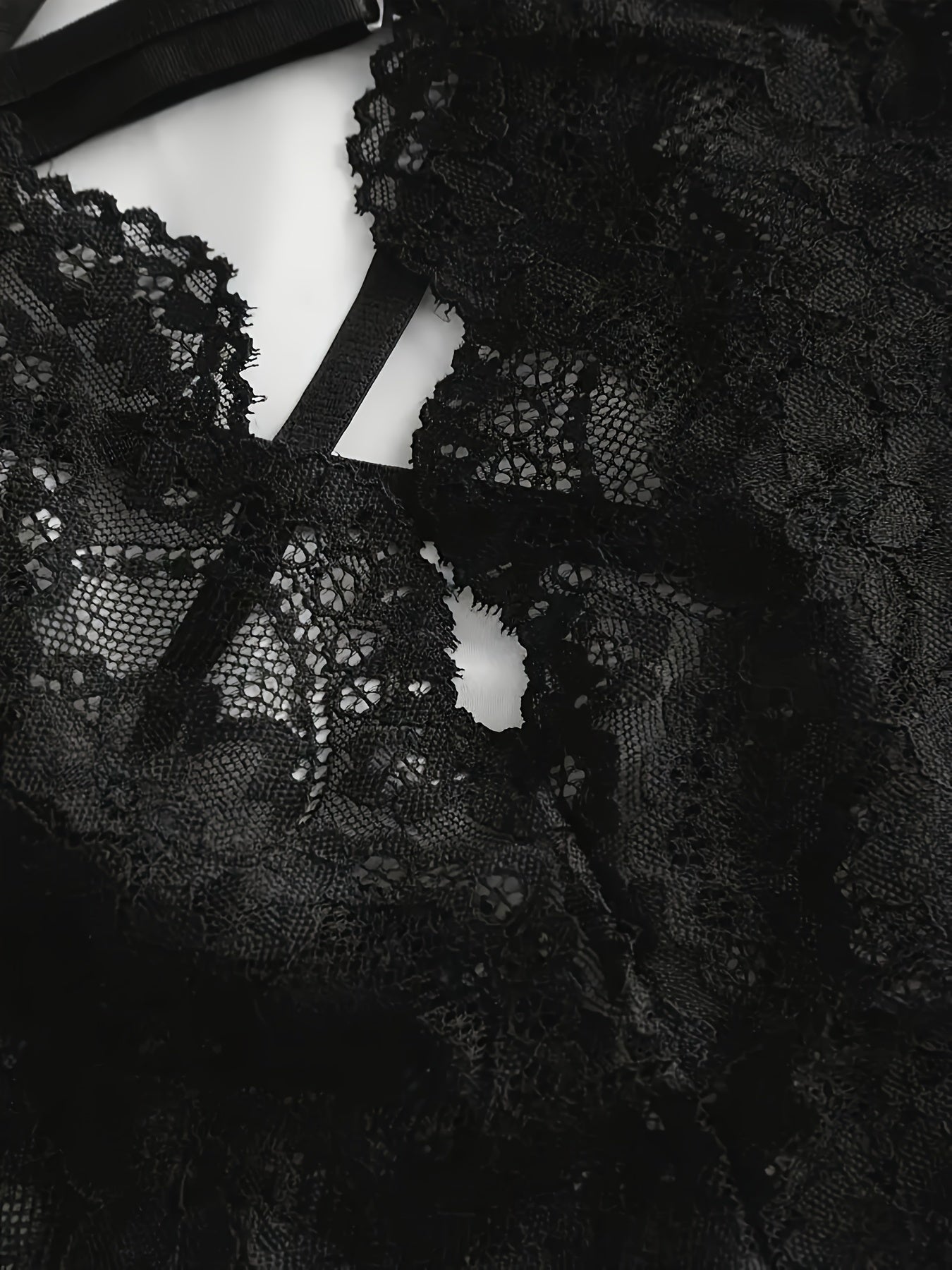 Women’s Deep V Lace Backless Bodysuit Sexy Lingerie