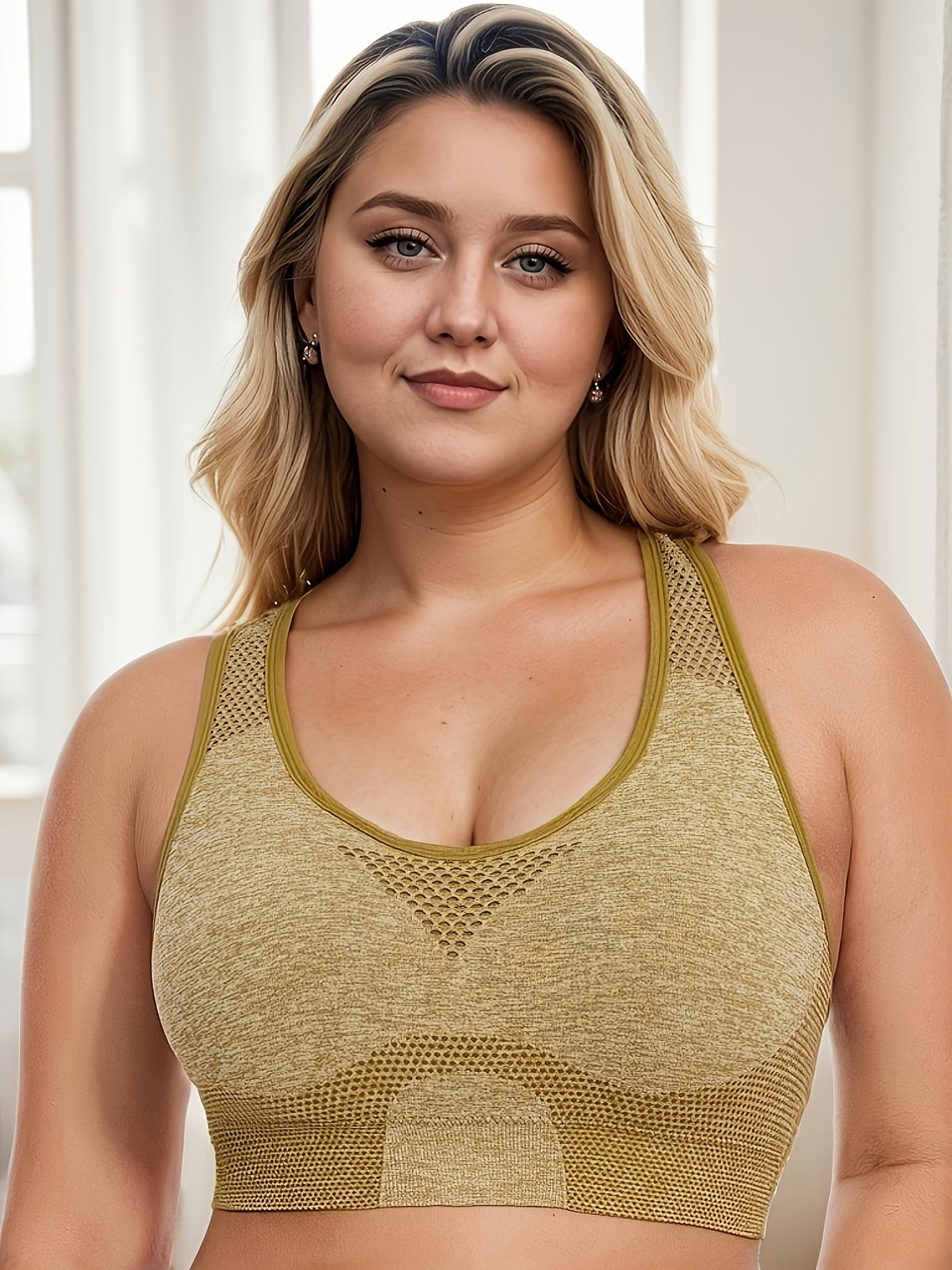 Women's Breathable Large Size Yoga Sports Bra Three Pack No Steel Ring