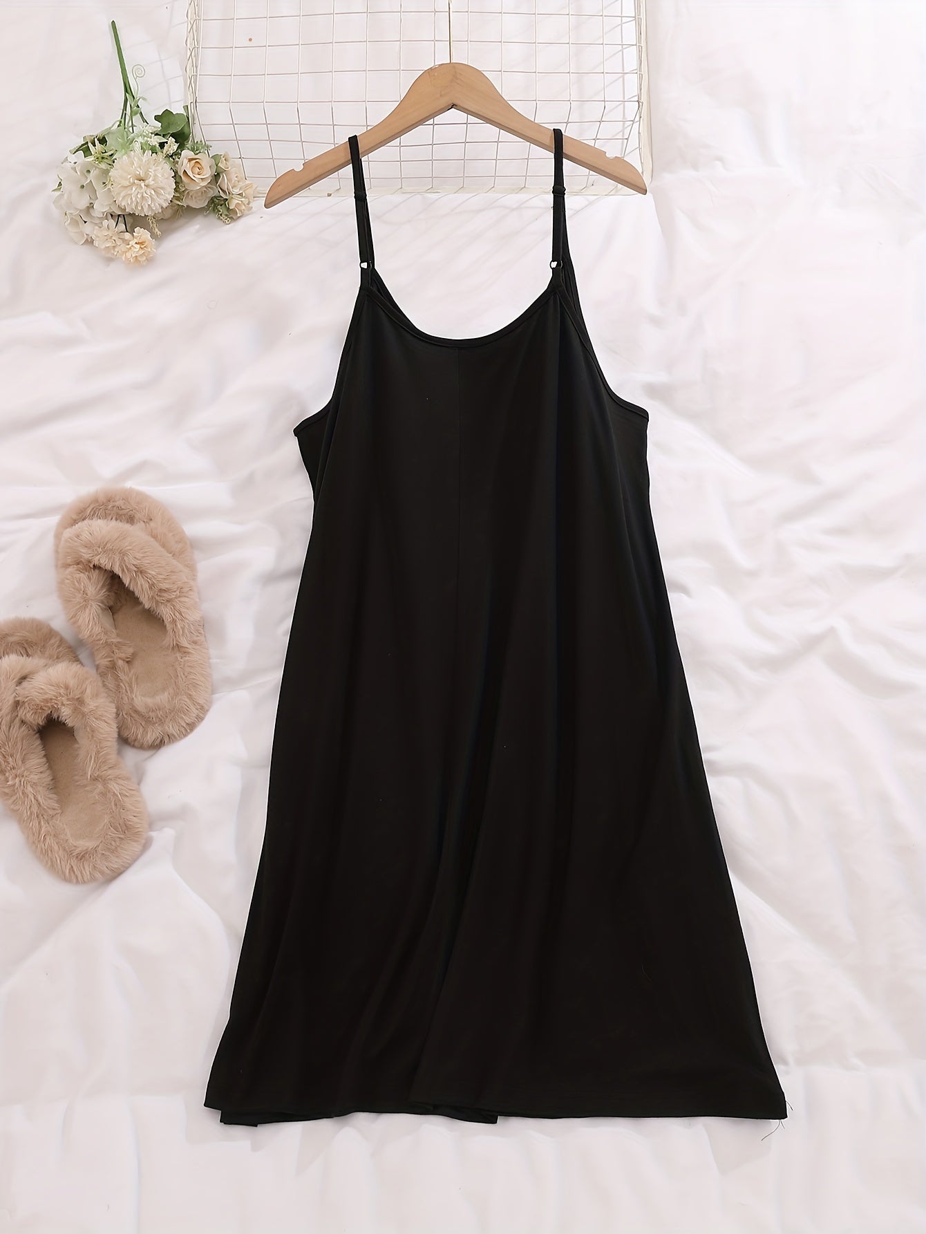 Набор женских ночных рубашек больших размеров, хлопковый однотонный трио