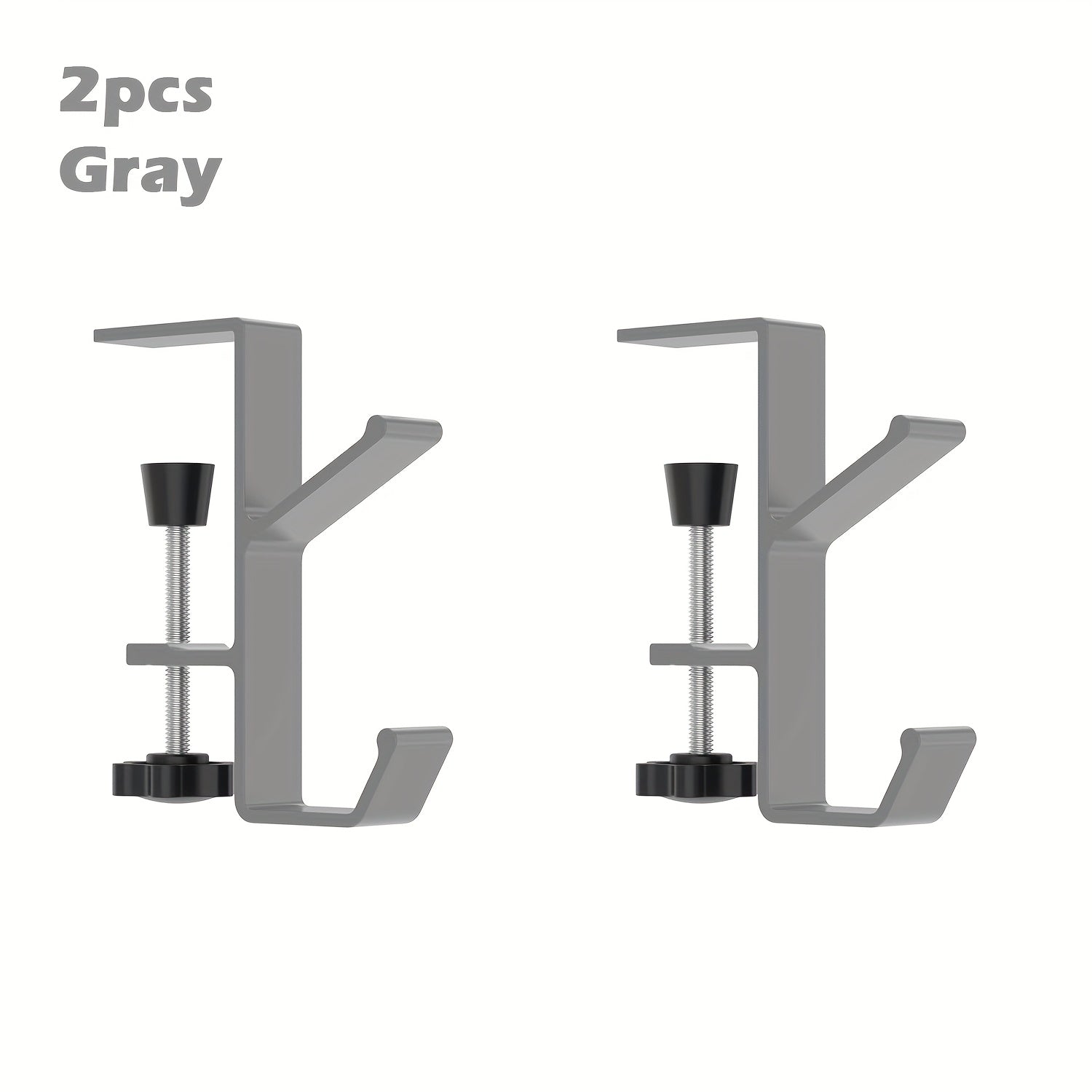 Set of 2 Metal Christmas Stocking Hooks for Fireplace Mantel or Table Edges