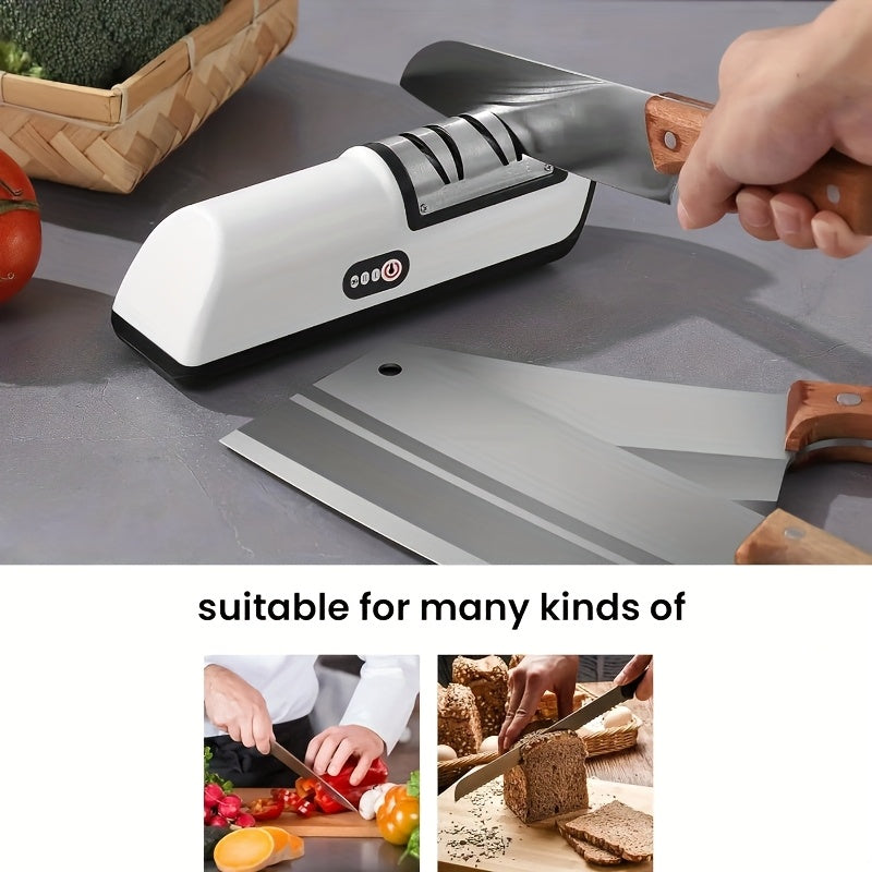 Electric Knife Sharpener for Professional and Home Use Rechargeable USB