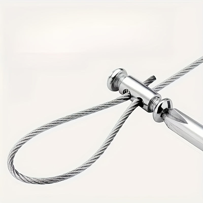 12pcs Metal Wire Rope Clamps Adjustable Locking Clips for Cables and Decorations