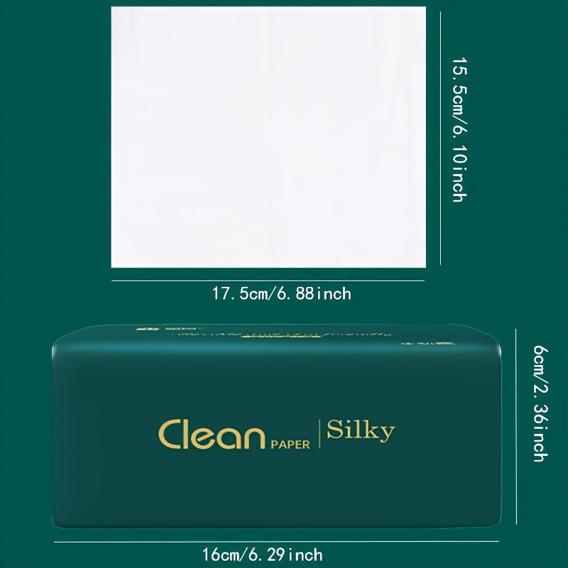 290 Count Premium 4-Ply Dye-Free Tissues Soft Absorbent Facial and Toilet Paper