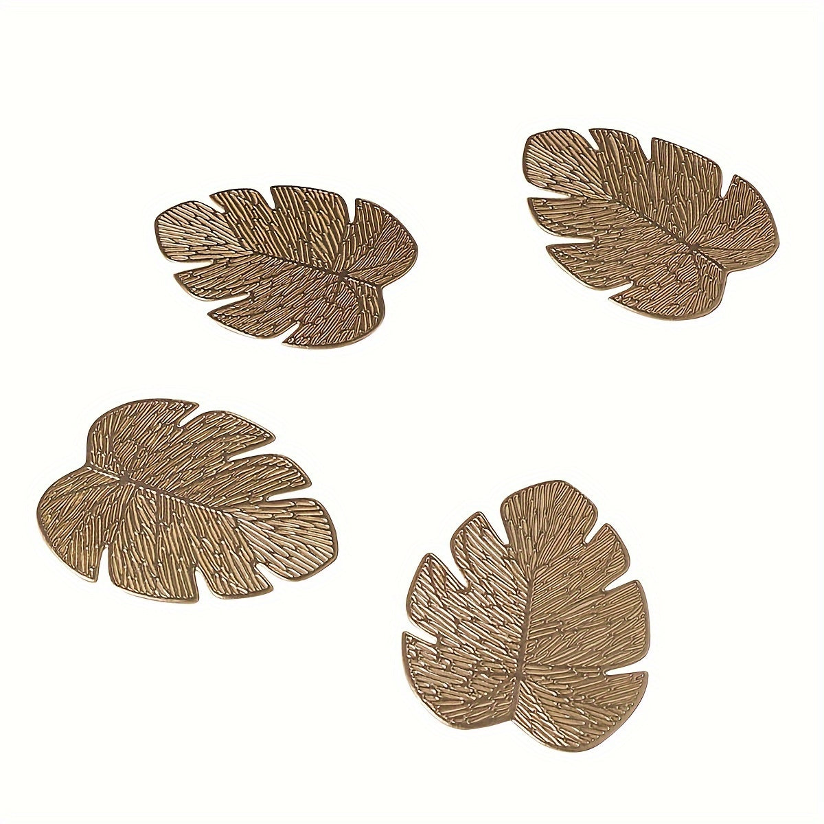 Posavasos de PVC resistentes al calor para mesas de la serie Golden, antideslizantes, set de 6