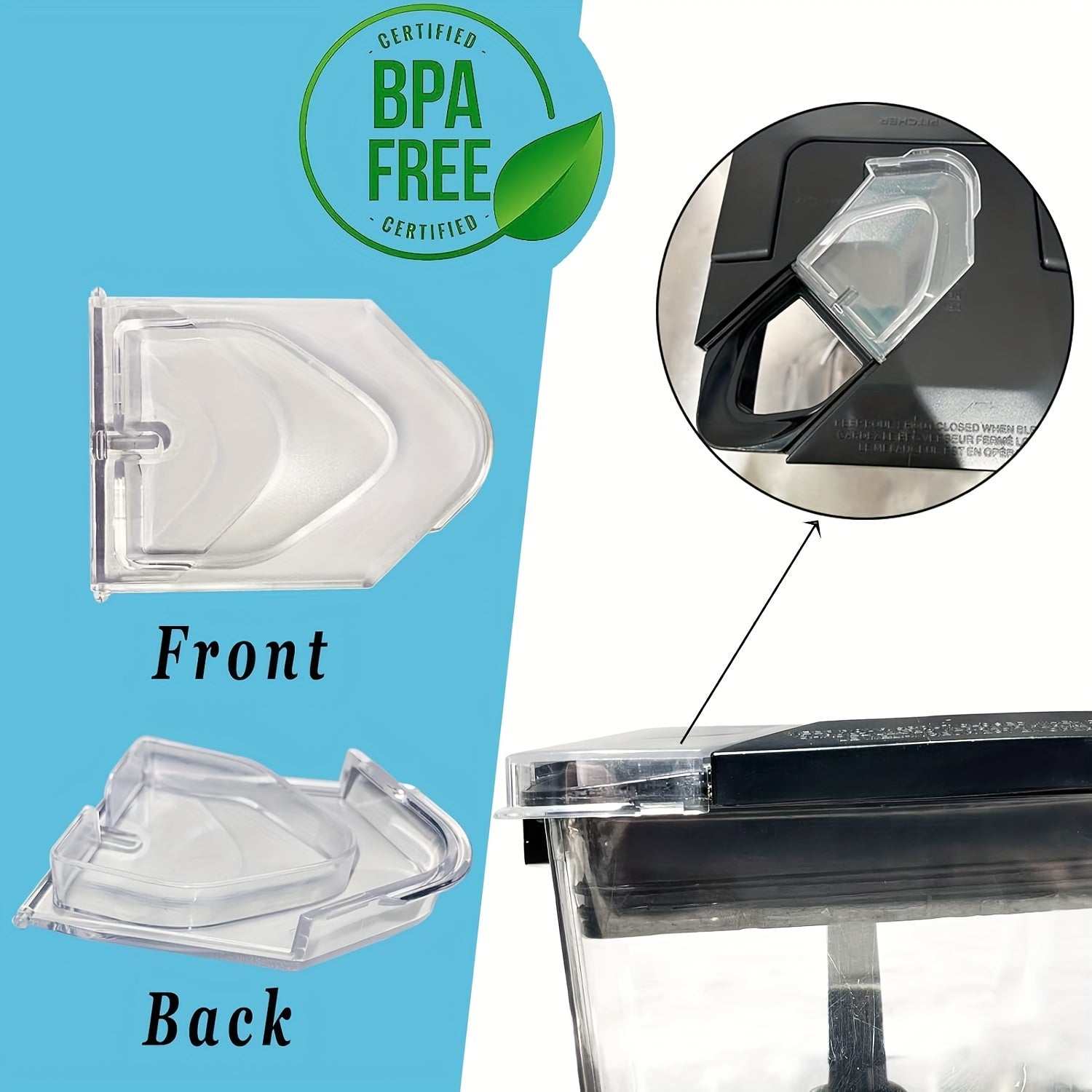 Blender Replacement Spout Cover for 72 oz Square Pitcher Compatible with NJ600 NJ602 BL500 BL781