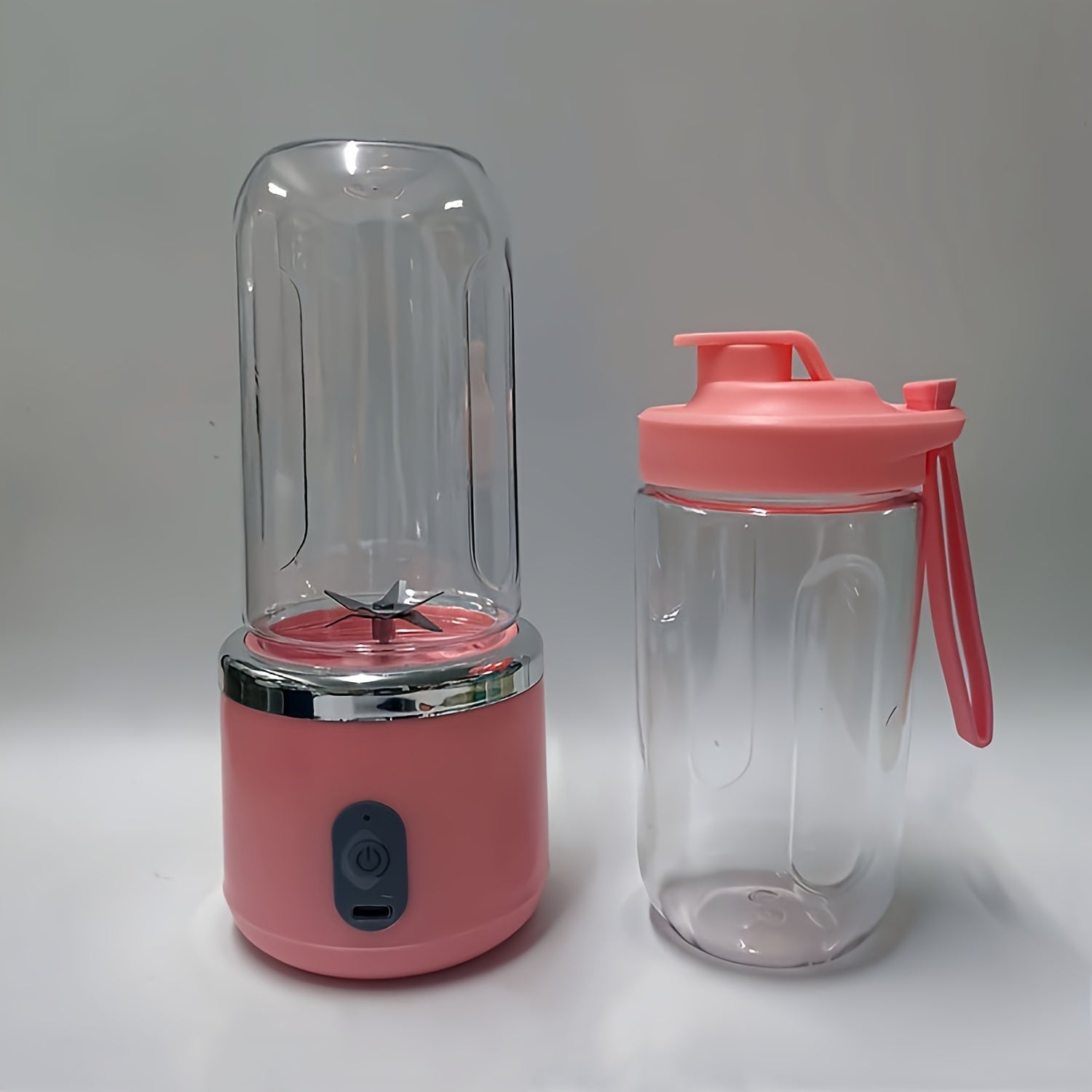 Vaso licuadora portátil recargable por USB de 0.3L para batidos y jugos de viaje