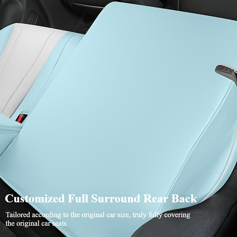 Full Set Car Seat Covers 5-Seat Synthetic Leather All-Season Protection