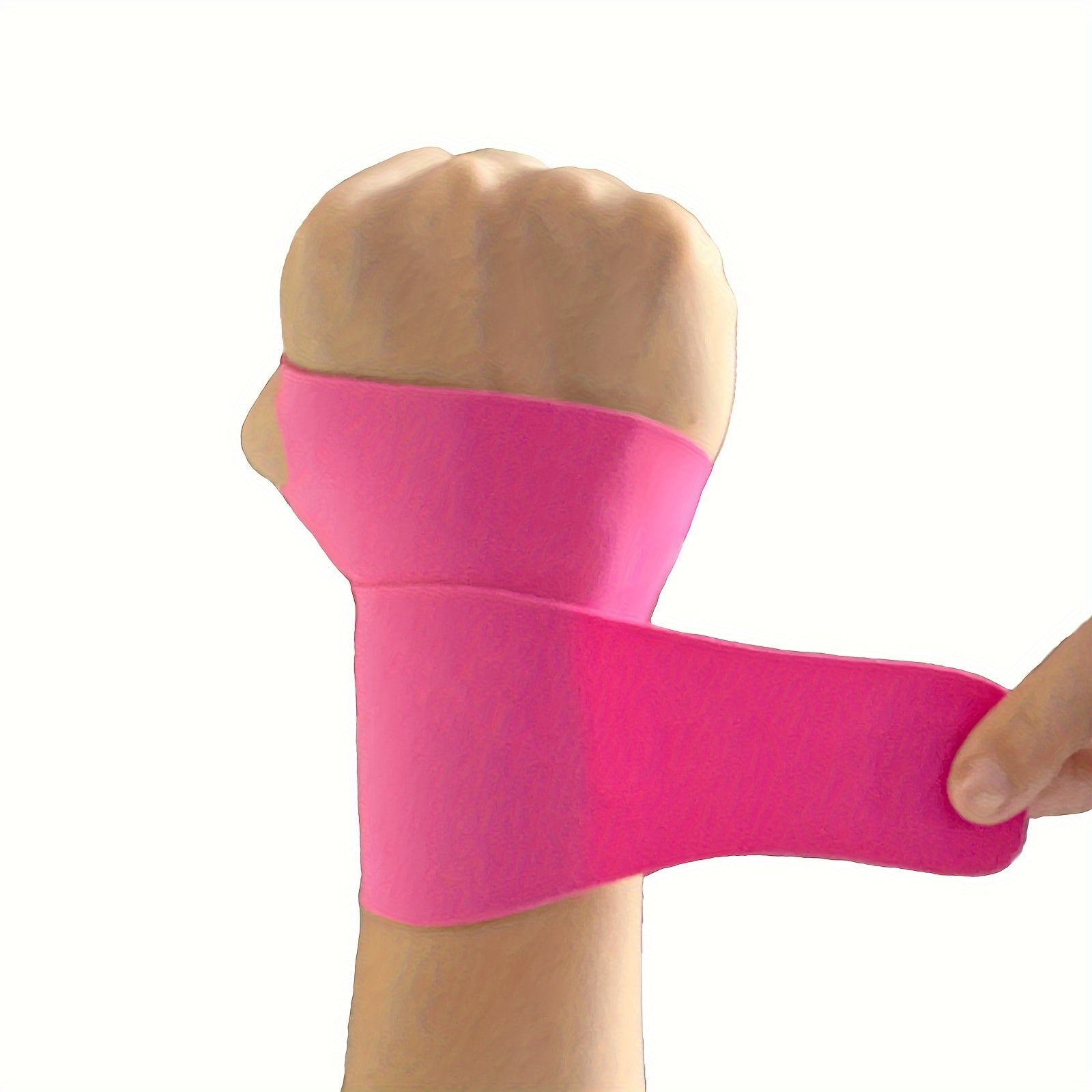 Unisex Polyester Elastic Wrist Support for Sports Fitness and Training