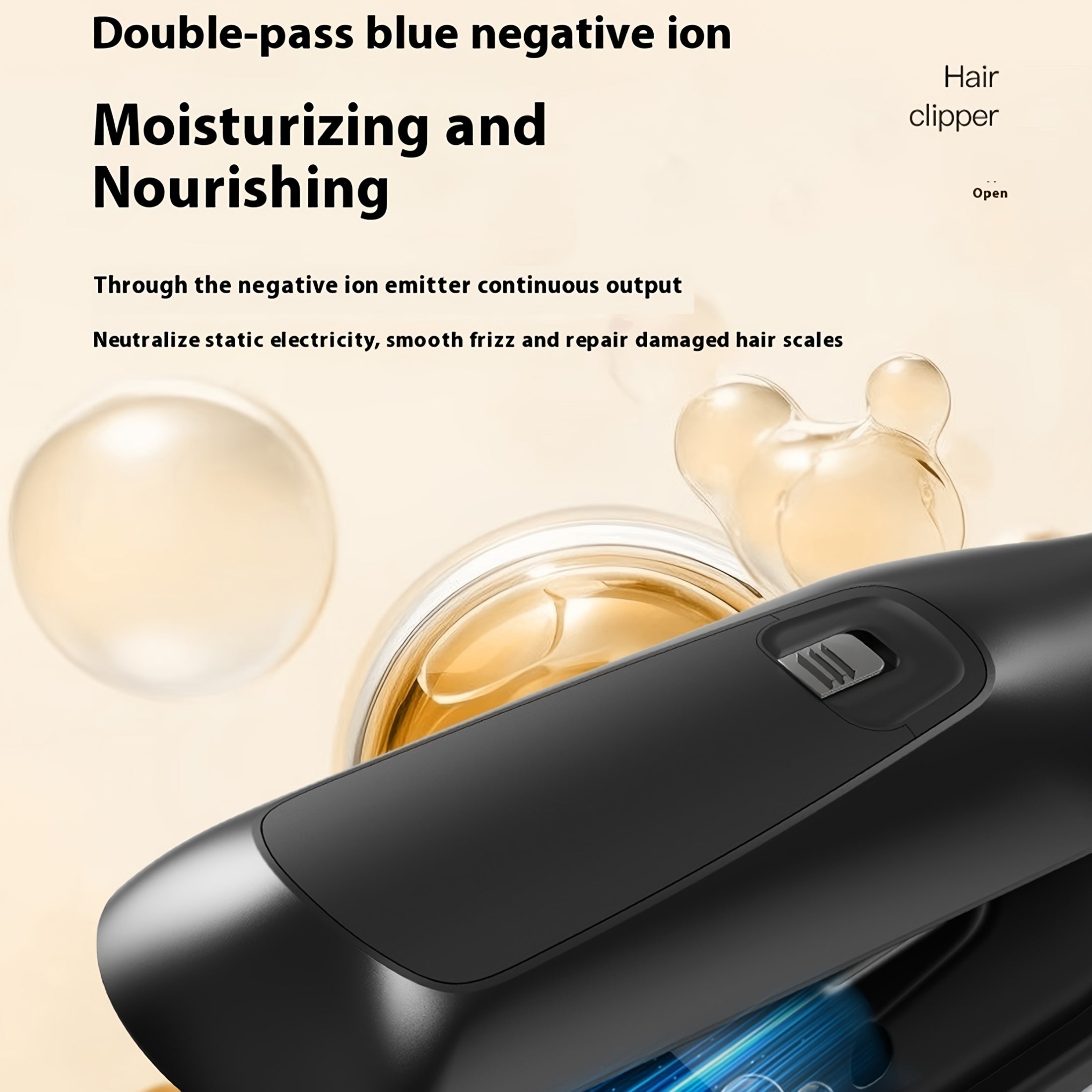 Портативный триммер для разделения волос пятого поколения, зарядка через USB, подходит для поврежденных волос