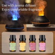 Portable Volcanic Aroma Diffuser with Essential Oil Lamp and Night Light