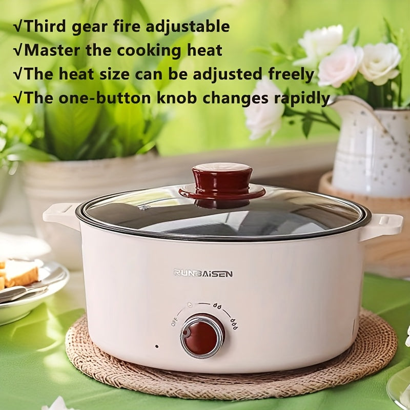 Uy uchun, yotoqxona va kichik yig'ilishlar uchun katta quvvatli elektr issiq qozon. Kichik elektr qovurilgan panani o'z ichiga oladi. Oila yig'ilishlari uchun mukammal. Mehnat kuni sovg'asi.