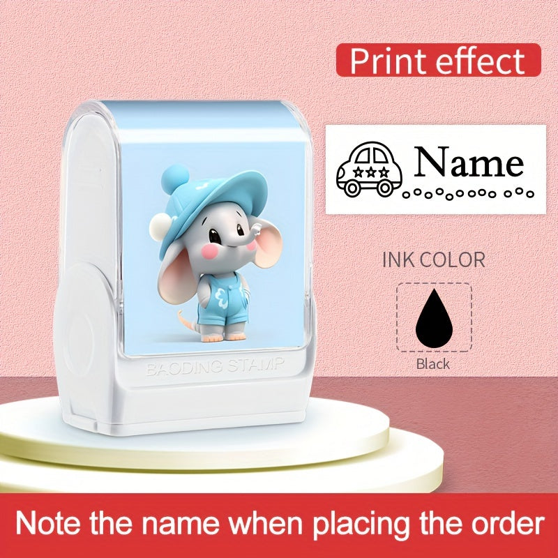 Maktab va faoliyatlar uchun Moviy PVC fil hayvon nomi shtampasi