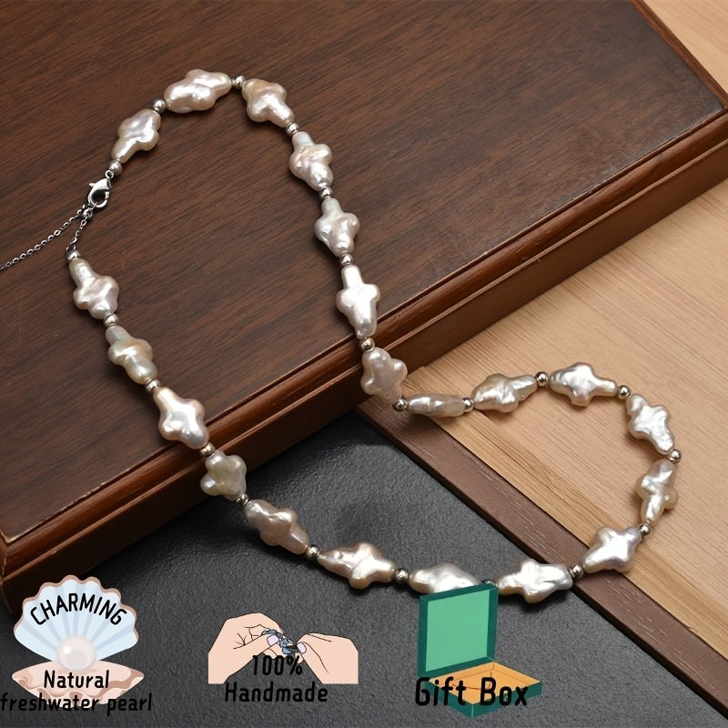 Ручная работа, серебряное покрытие 925, кулон-крест, украшенный великолепной свежеводной барочной жемчужиной, ожерелье - идеально подходит для всех случаев и сезонов, будь то банкет, музыкальный фестиваль или Марди Гра. Поистине уникальное украшение моды.