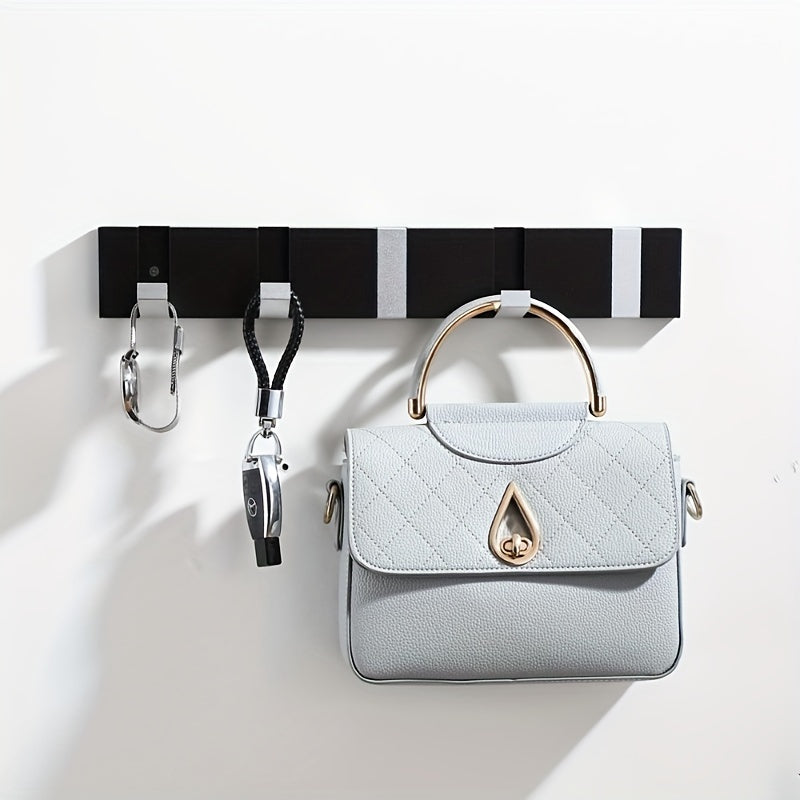 Aluminum Wall Hook Folding Space-Saving Multi-Use for Bathroom Kitchen Living Room