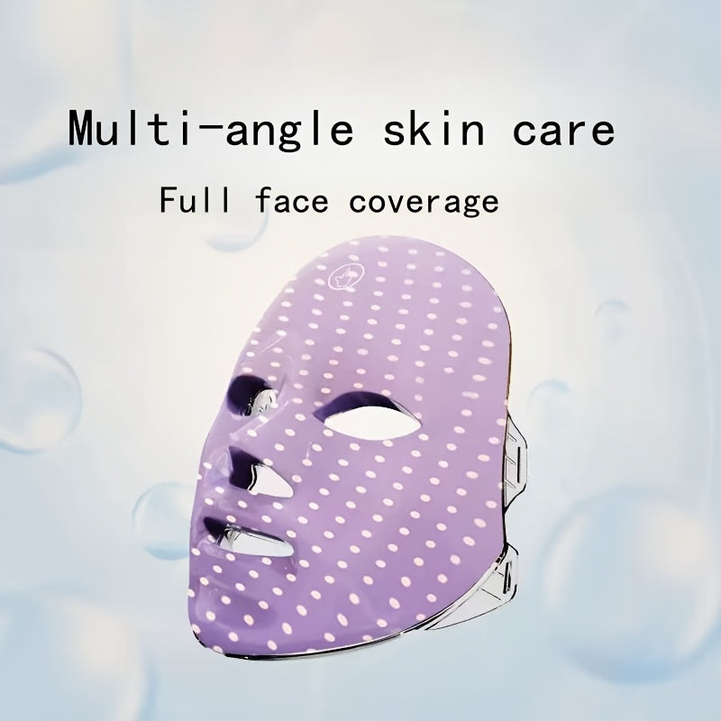 Máquina de mascarillas faciales de 7 colores con batería de litio recargable por USB para cuidado de la piel