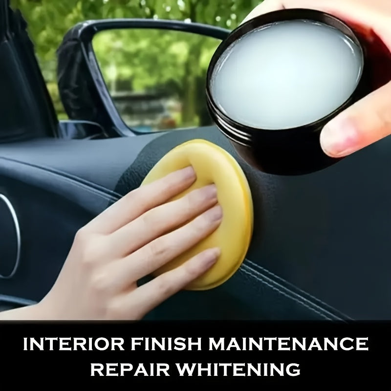Car Interior Refurbishment Cream Plastic Restorer for Dashboards and Seats Black