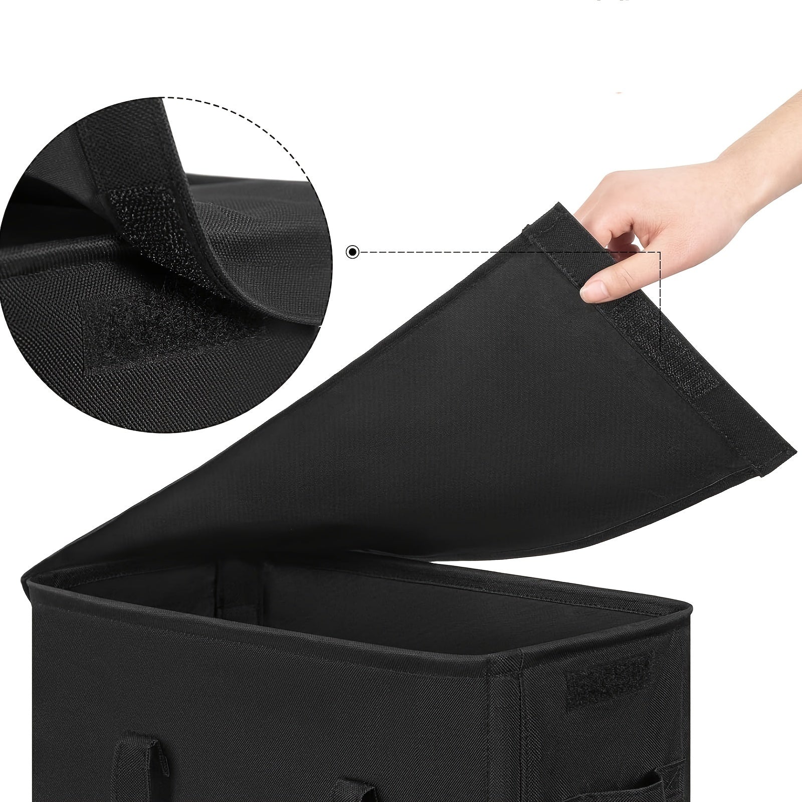 60L yig'iladigan kir yuvish qutisi, qopqog'i va tutqichlari bilan, yotoqxona, hammom, yotoqxona uchun