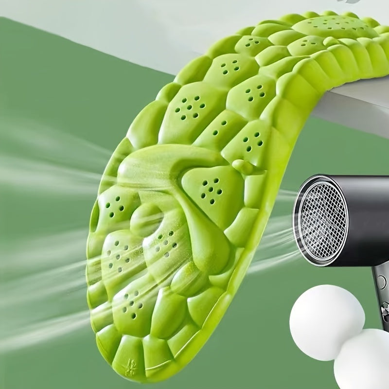 Unisex Height Increasing Insoles Shock-Absorbing Anti-Slip PU for Men Women