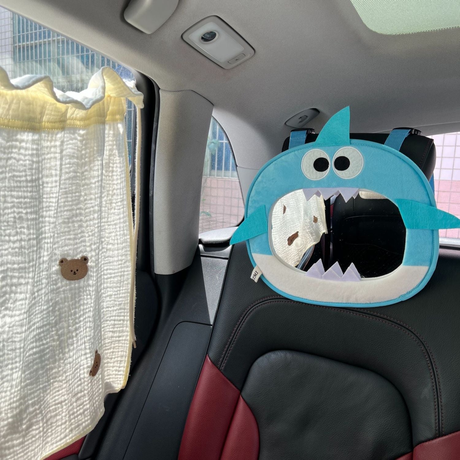 Baby Car Mirror with Cartoon Owl Design for Safety and Entertainment