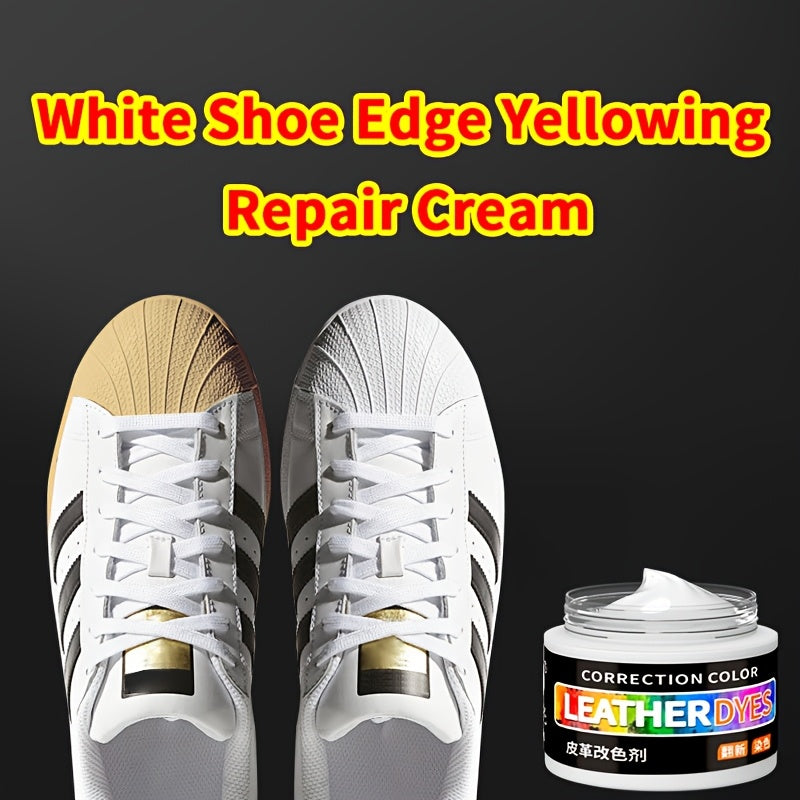 White Shoe Repair Cream 30g Leather Fix Kit for White Edges and Scrapes