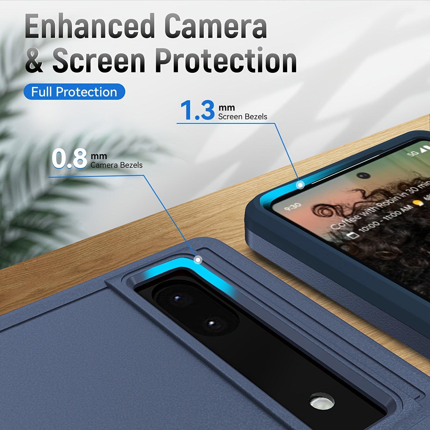 Shockproof Magnetic Phone Case with Metal Ring for Google Pixel 6 7 8 6a 7 Pro 8 Pro 8a