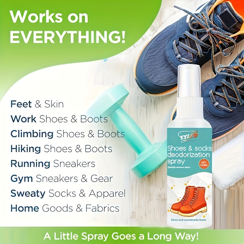 Barcha poyafzallar uchun uniseks poyafzal va paypoq deodorant spreyi yangilovchi