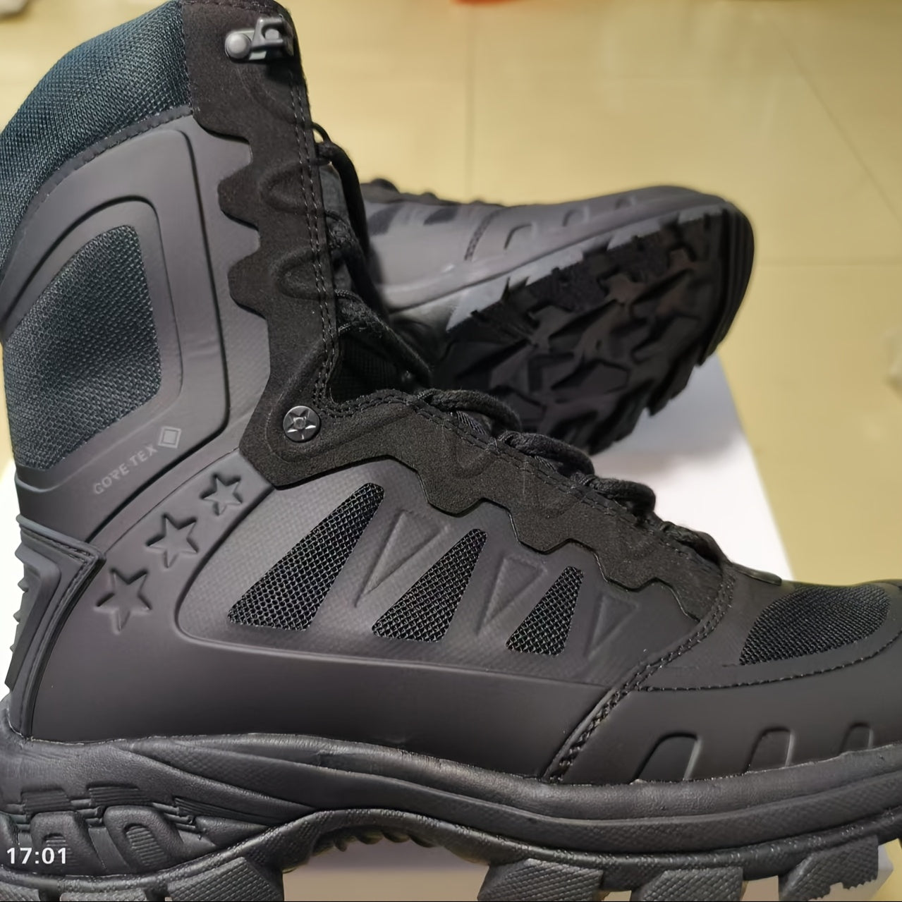 Women's Slip-Resistant Mid-Calf Boots All-Season Casual Ankle Shoes Black