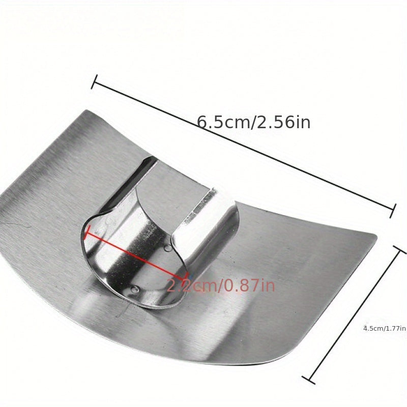 Stainless Steel Finger Guard for Kitchen Cutting Protection, Vegetable Hand Guard