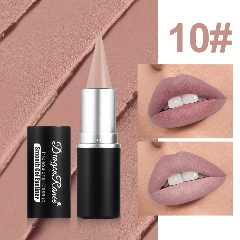 Set de lápiz labial y delineador de ojos mate de 12 tonos para mujer, de larga duración y a prueba de manchas