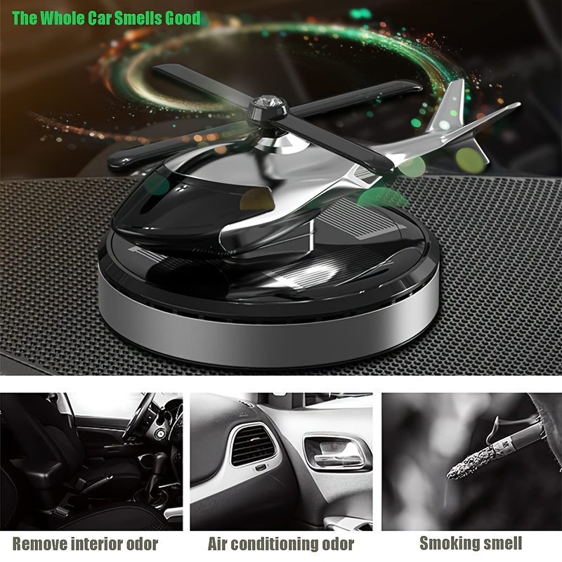 Solar Car Diffuser Air Freshener with 2 Fragrances for Vehicle and Home