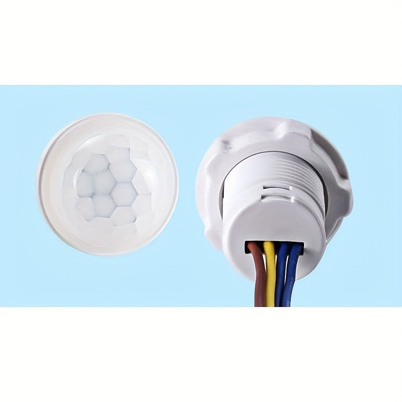 White PIR Motion Sensor 110° Range for Automatic Lighting in Home and Industrial Use