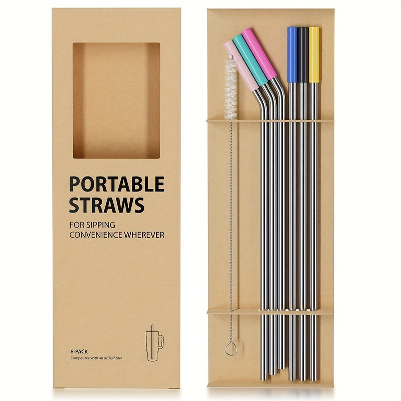 Halloween Themed Stainless Steel Water Bottles Set with BPA-Free Straws and Fun Lids 6 Pack