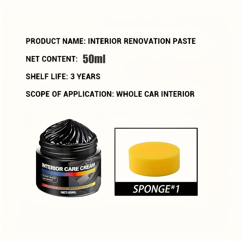 Automotive Interior Kit Crystal Plating Wax Dashboard Plastic Tire Shine