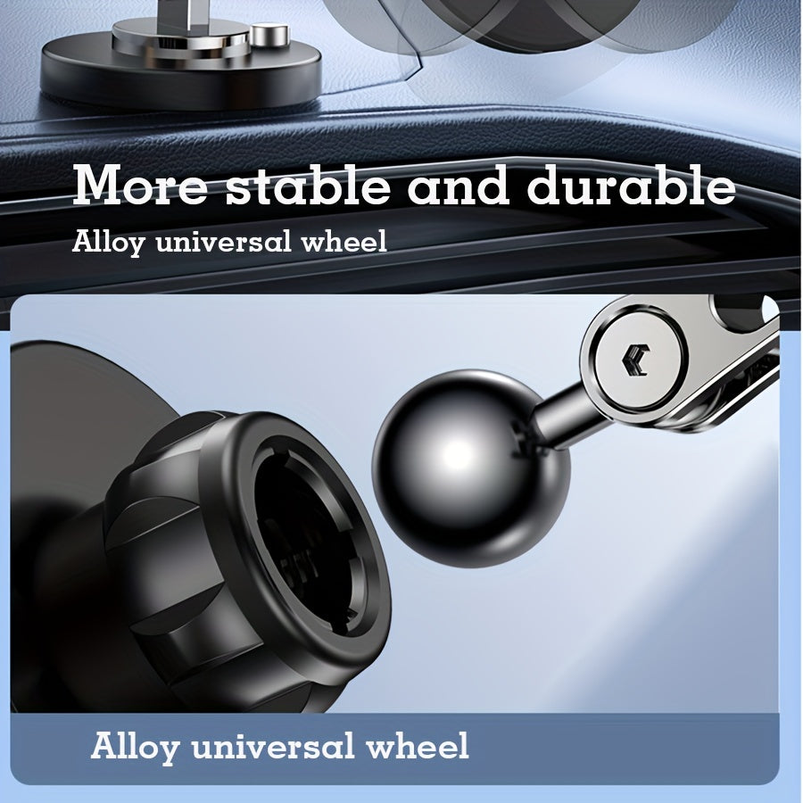 Universal Car Magnetic Phone Holder Dashboard Mount Durable Adjustable Rotating