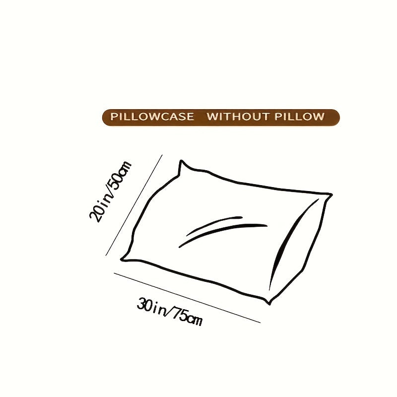 Multicolored Microfiber Pillowcase for Bedding, Soft and Machine Washable