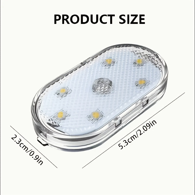 Car Interior Touch Lamp 2/4pcs LED Decorative Light USB Rechargeable