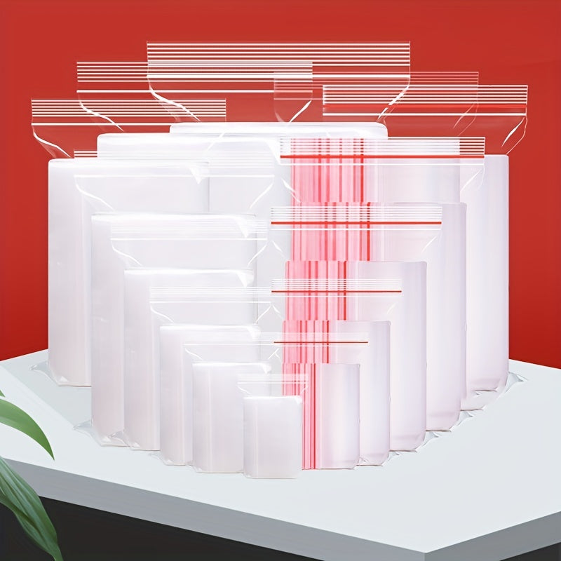 100 Gallon Plastic Ziplock Bags for Food Storage and Household Organization