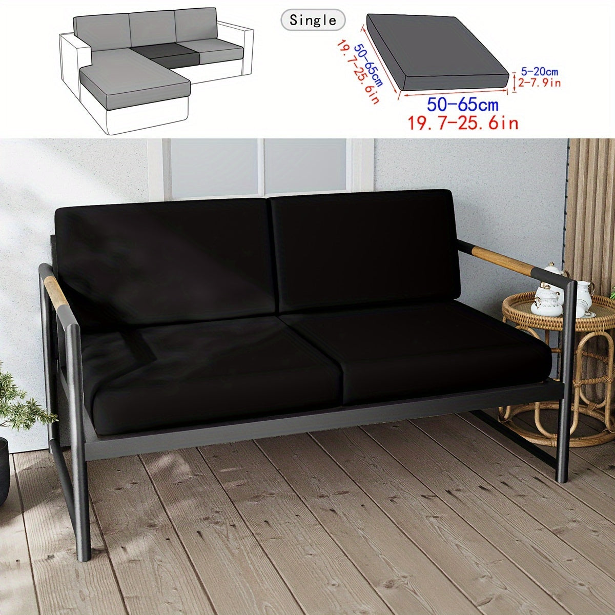 Водонепроницаемый чехол для уличной подушки из молочного волокна для садовой мебели на веранде